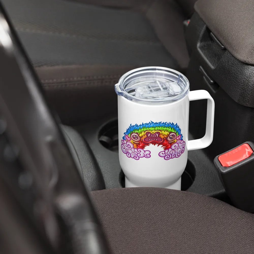 Gay Wrath Rainbow Travel Mug (With Handle) product image (7)