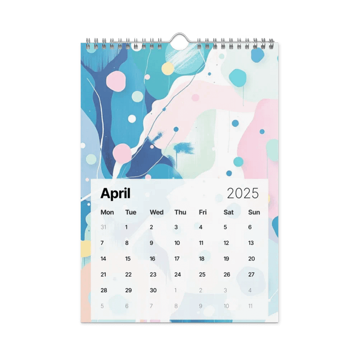 ART ABSTRACT WALL CALENDAR 2025 product image (1)