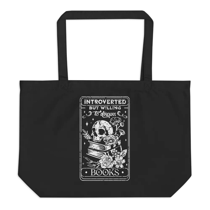 Introverted But Willing To Discuss Books Bag product image (1)