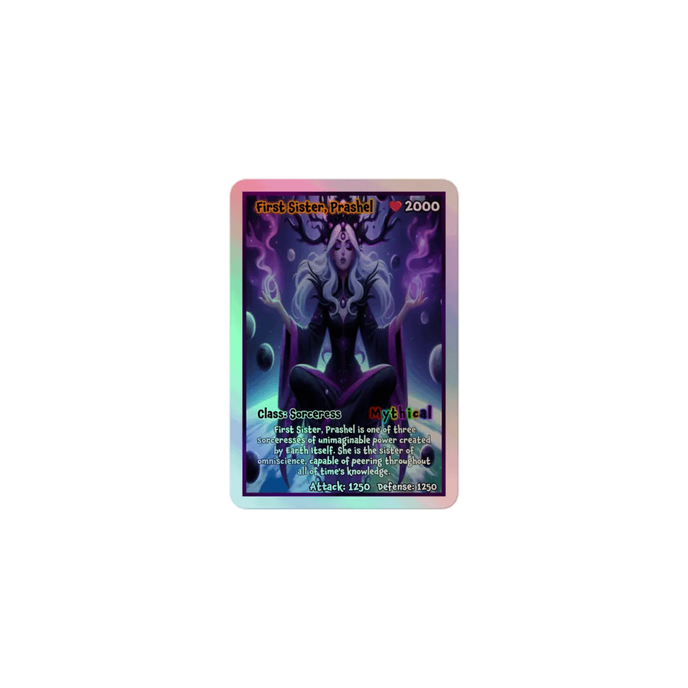 First Sister, Prashel | Hell Cardz Collection Holographic Sticker product image (1)