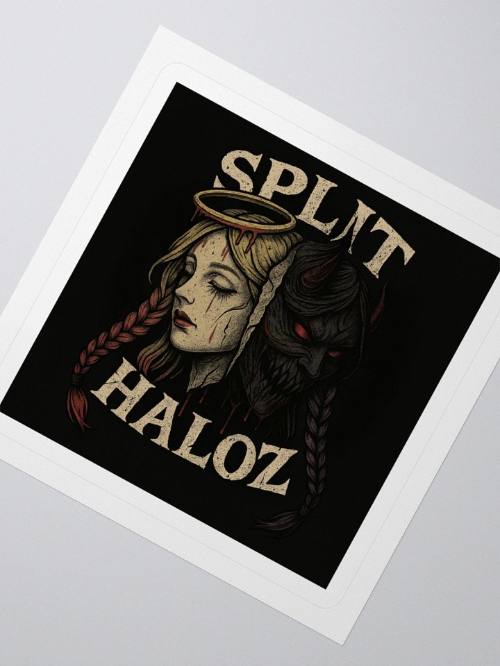 Split Haloz Logo Sticker – Braided Chaos Edition product image (6)