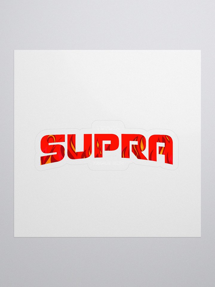 Flaming SUPRA Kiss Cut Stickers product image (1)