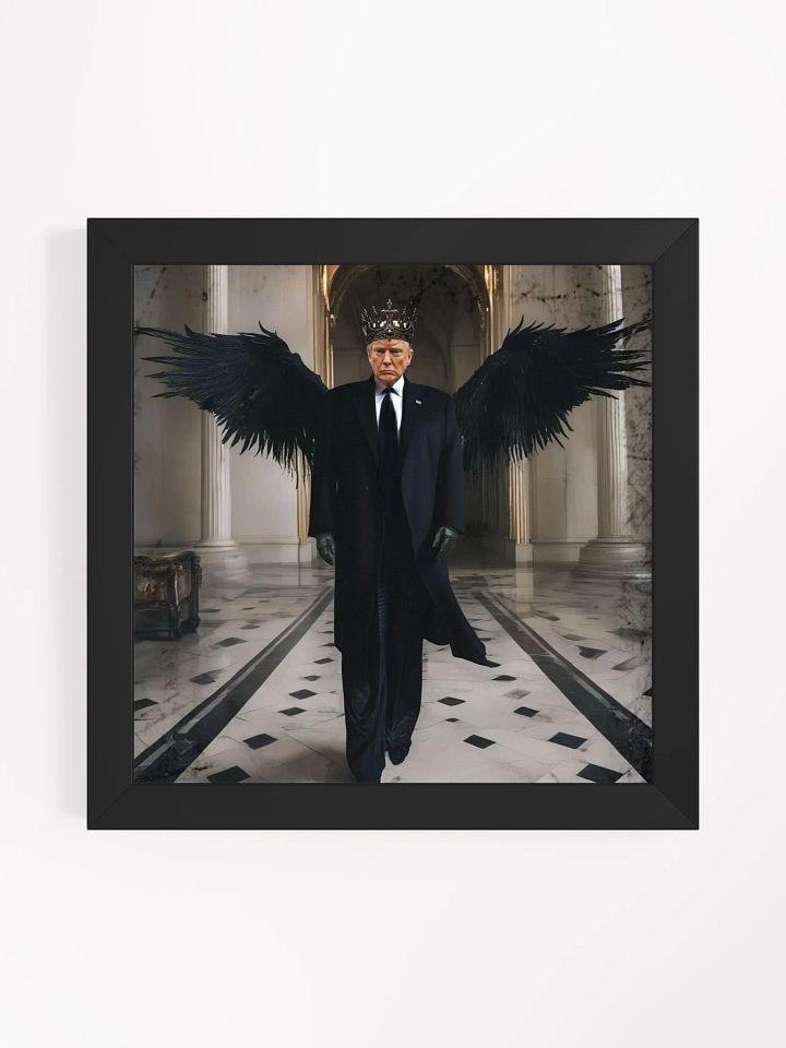 Political Humor Dark Angel Trump Print Framed product image (1)