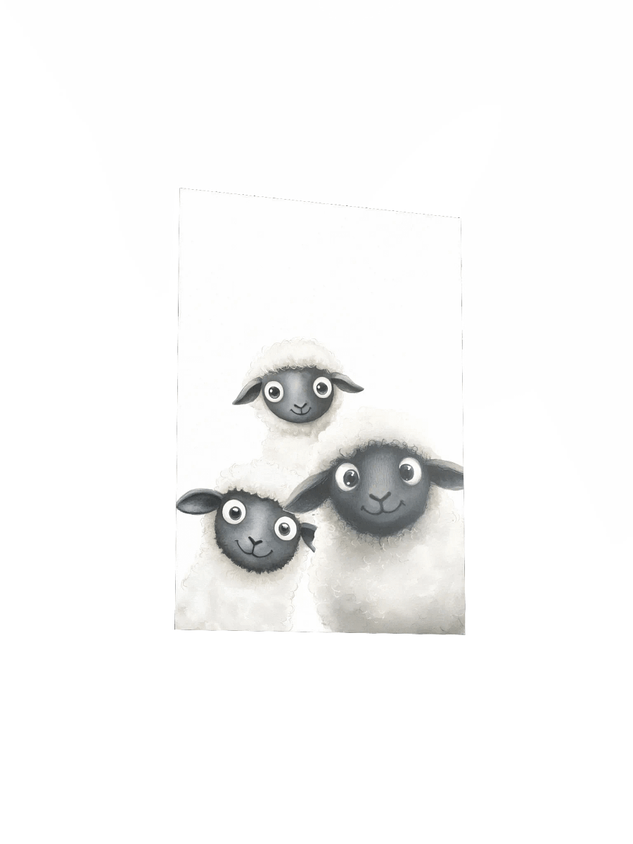 Quirky Trio Sheep, Farm Nursery Print product image (4)