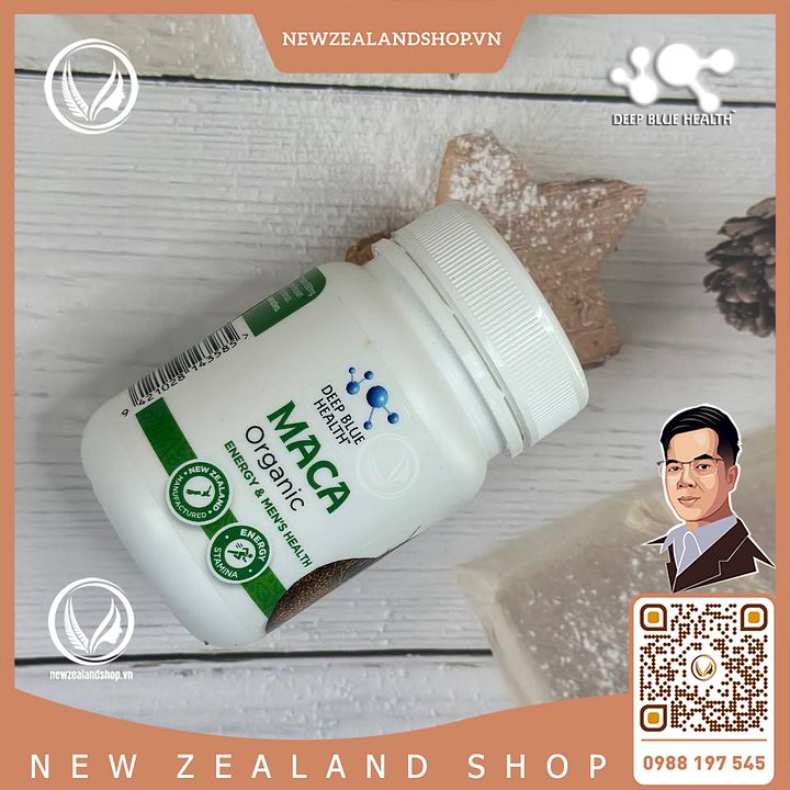 Viên uống tăng cường sinh lý, hỗ trợ sinh sản Deep Blue Health Organic Maca 60 viên product image (2)