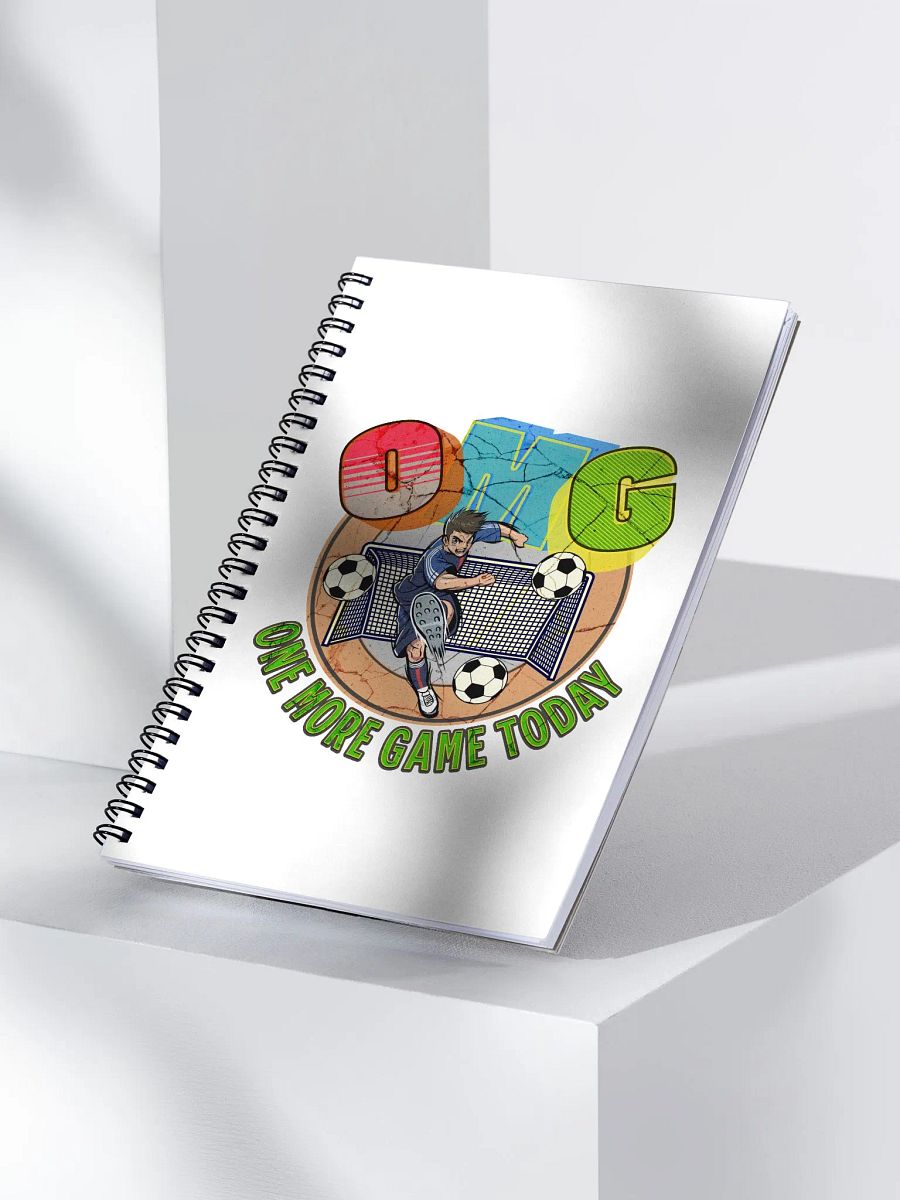 OMG One More Game Today Soccer Spiral Notebook product image (3)
