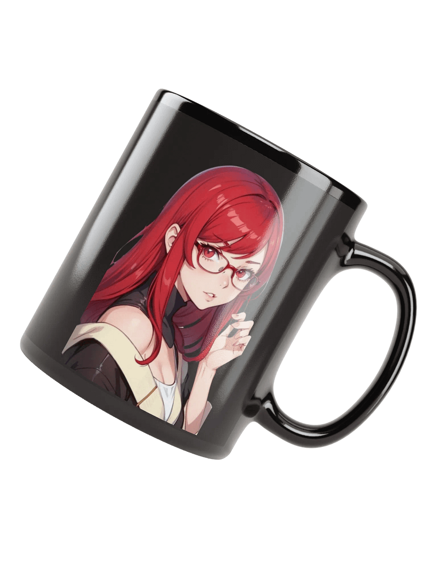 (RED WAIFU) K Black Mug product image (4)