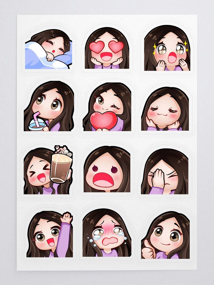 Emote Sticker Sheet B product image (1)