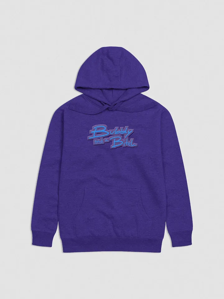 Bubbly and a B*tch (violet design) embroidered heavyweight hoodie product image (34)