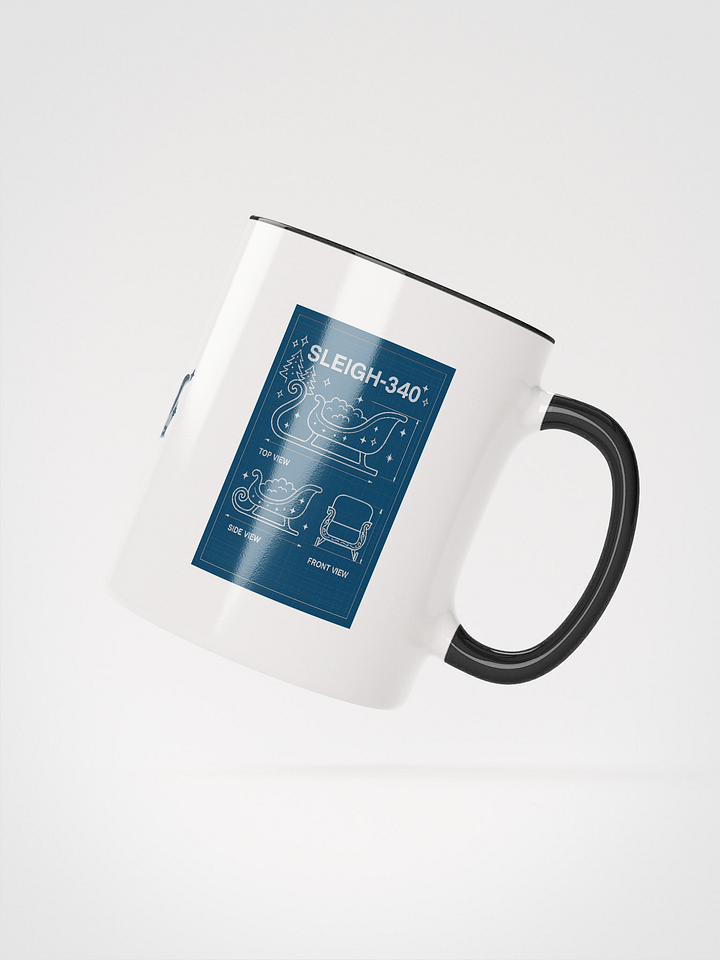 "SLEIGH-340" Technical Drawing Mug product image (2)