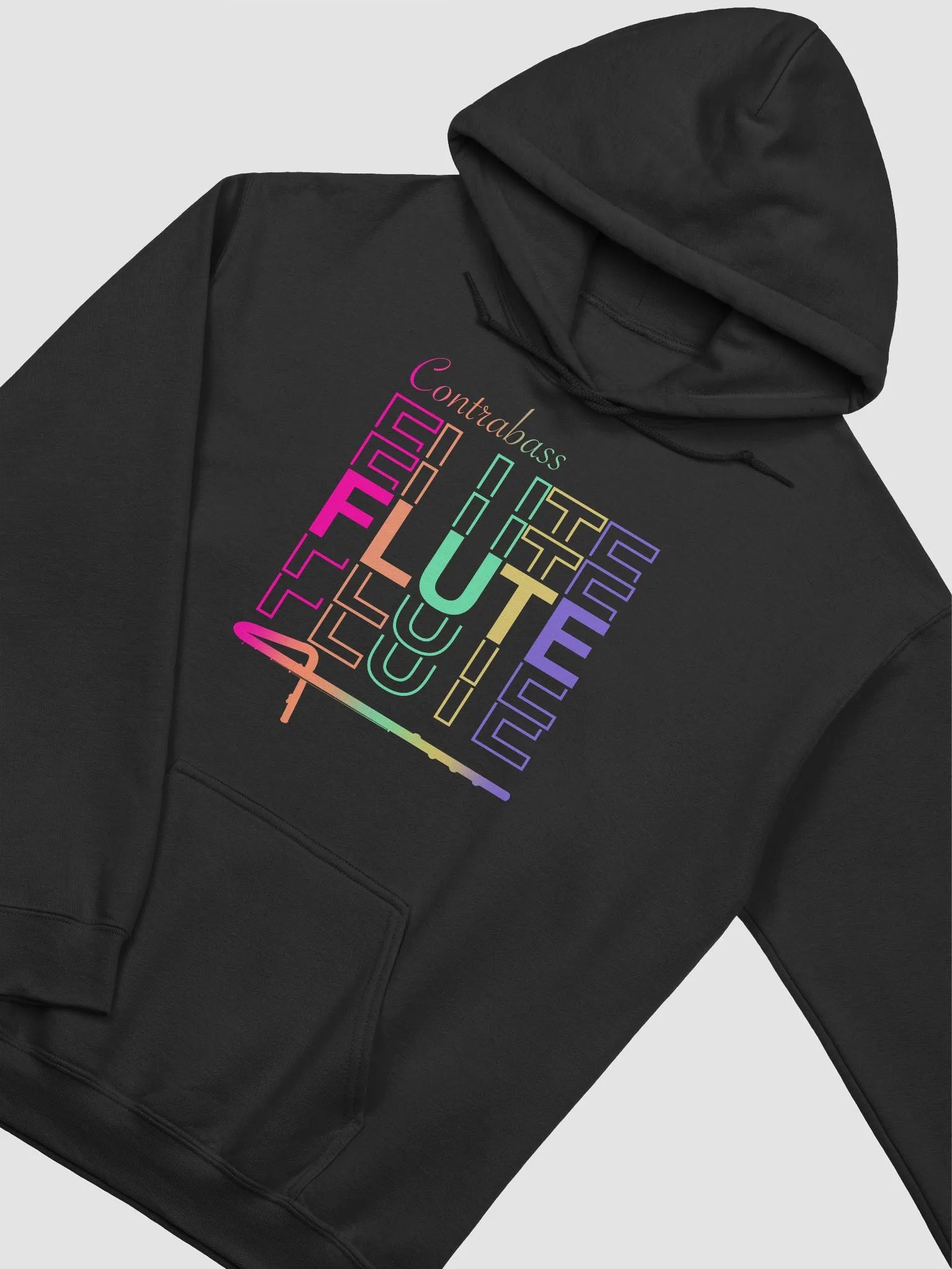 Symmetrical Flute Graphic Hoodie - Contrabass - Unisex product image (3)