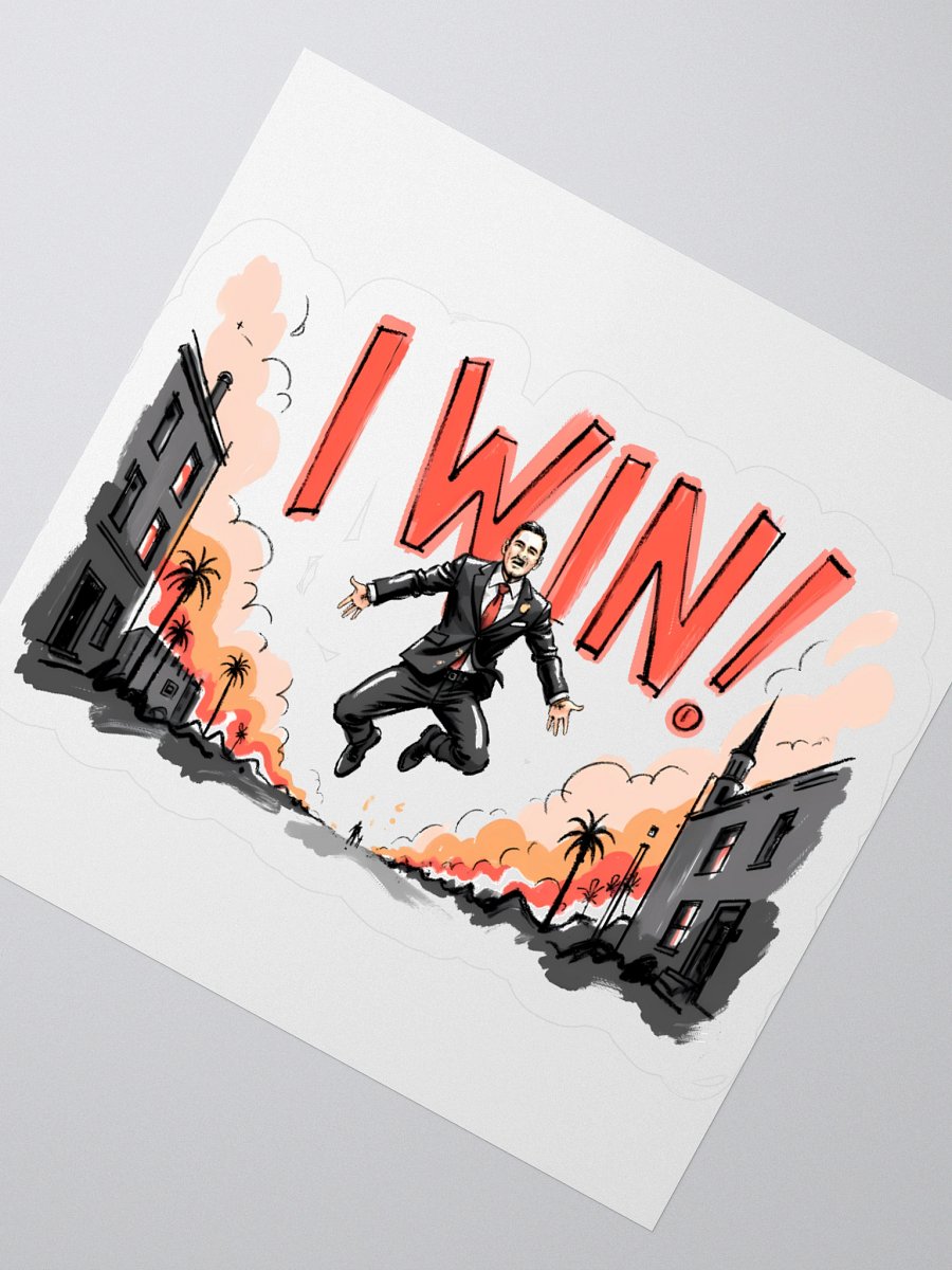 Dynamic Win Art Print – Urban Triumph Sticker product image (4)