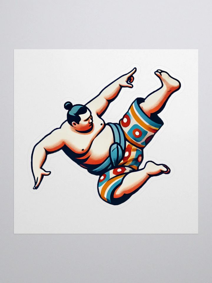 Sumo B-Boy Sticker - Flying Kick product image (1)