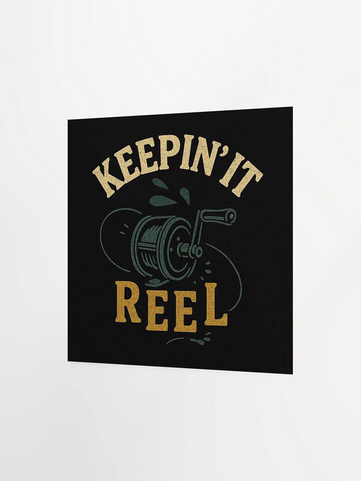 Keepin' It Reel Vintage Poster – Funny Fisherman Wall Art product image (9)