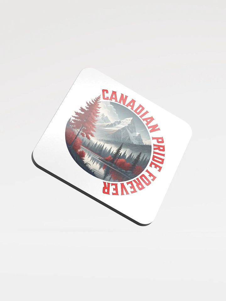 Canadian Pride Forever Glossed Cork Coaster product image (2)