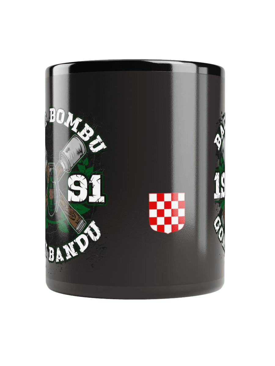 BACI BOMBU Emblem Black Glossy Mug product image (1)