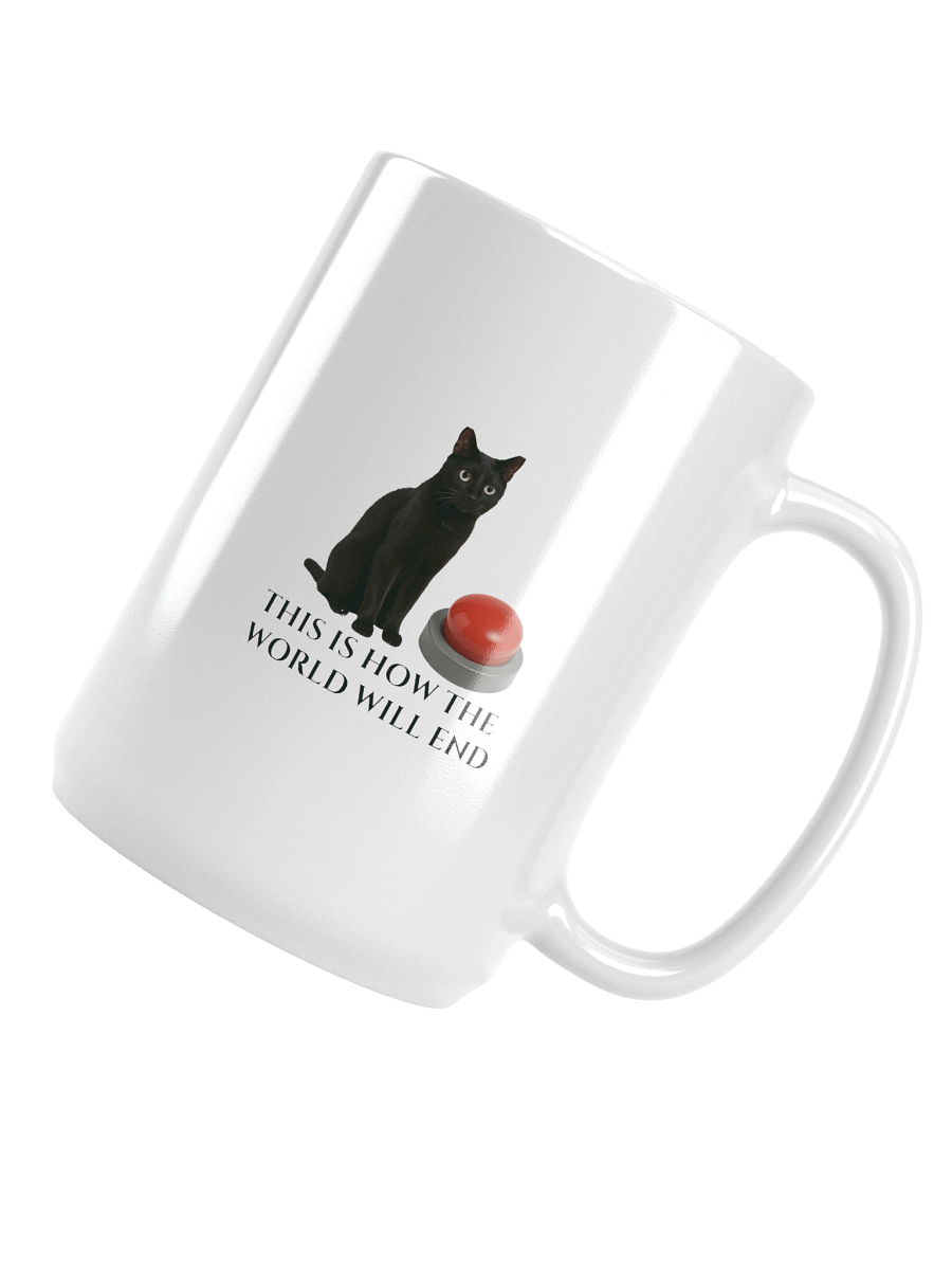 Apocalyptic Cat Button Mug product image (4)