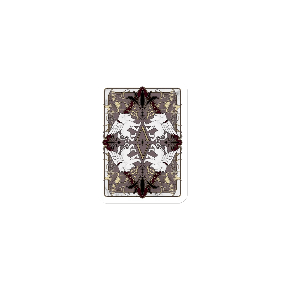 Verardi Famiglia Playing Card Back ✦ Die-Cut Magnets product image (1)