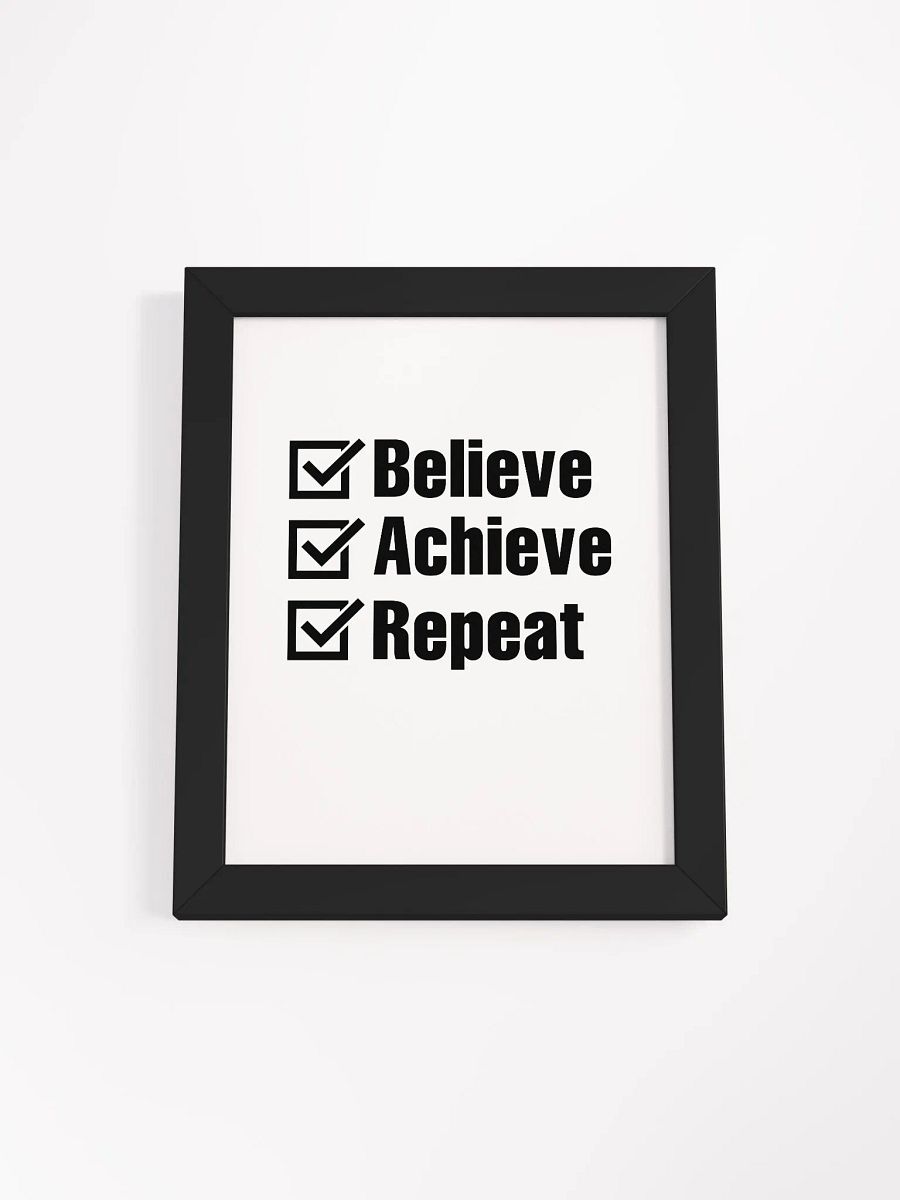 Believe, Achieve, Repeat - Poster product image (1)