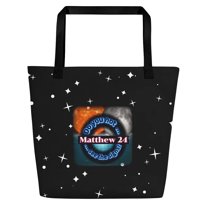 Matthew 24 - See the Signs Tote Bag with Pocket product image (1)