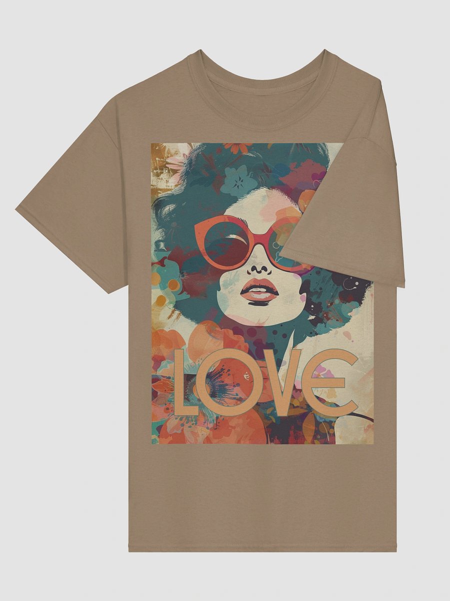 LOVE Retro T-Shirt – 60s Collage Art of Woman in Vintage Style product image (9)