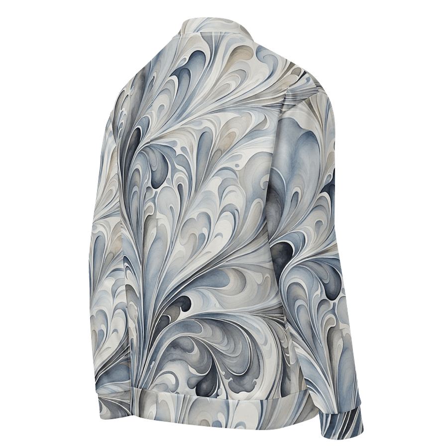 Gray Fractals Bomber Jacket product image (4)