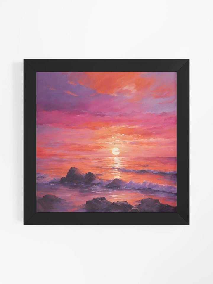 Sunset by the Sea Series #3; Eco-Friendly Matte Poster Art product image (1)