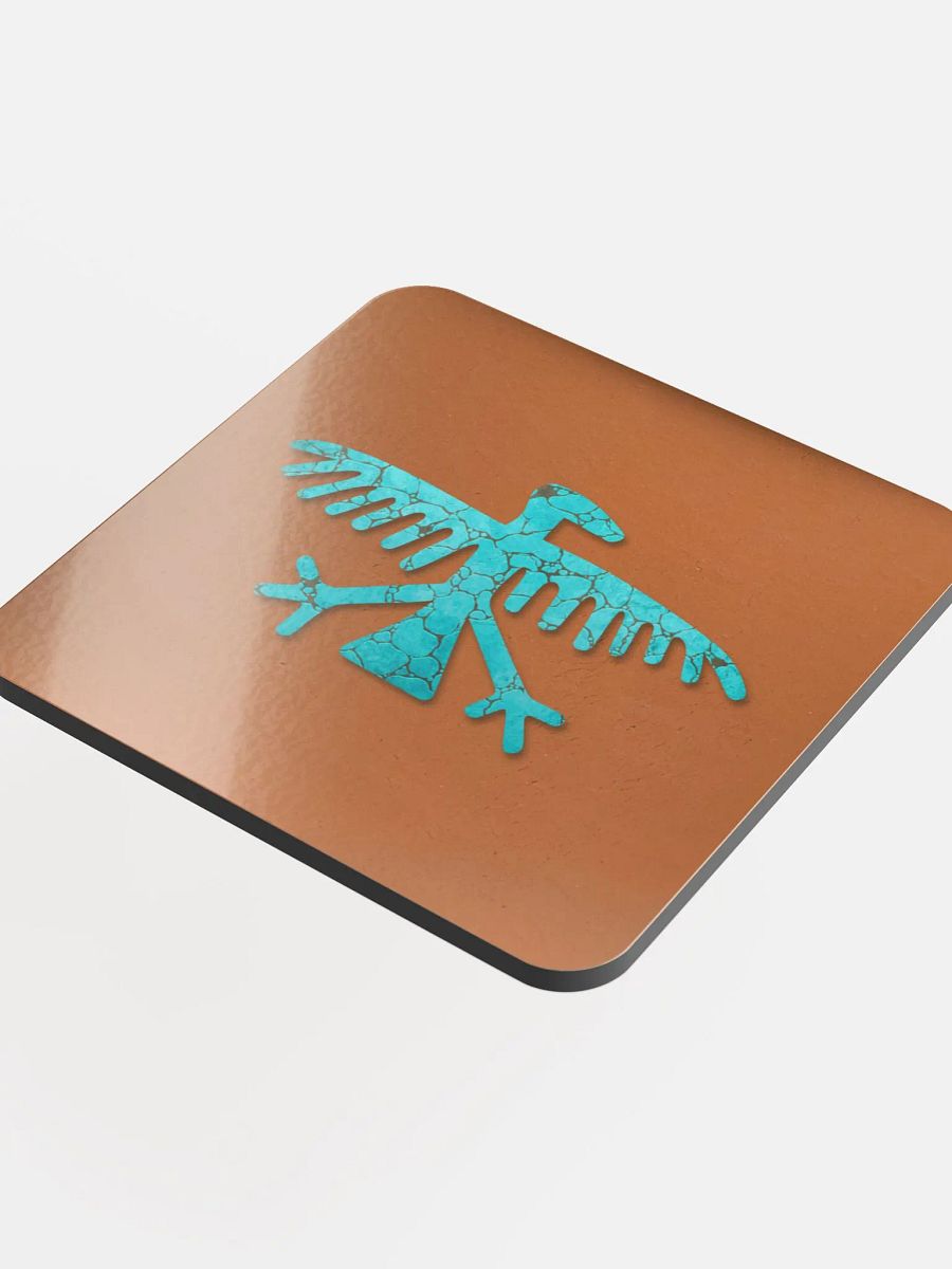 Turquoise Condor Beverage Coaster product image (4)