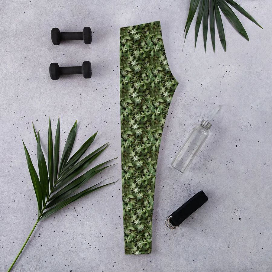 DARK GREEN CAMO PATTERN LEGGINGS product image (2)