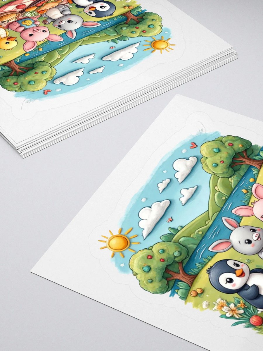 Baby Animal Picnic Pals Vinyl Sticker Set product image (11)