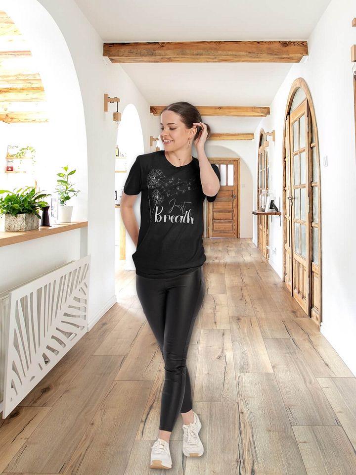 Dandelion Just Breathe Printed Short Sleeve Bella + Canvas T-shirt product image (2)