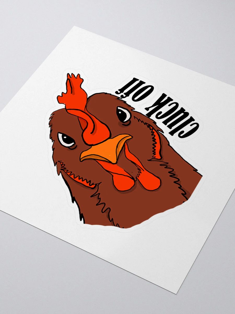 Cluck off chicken sticker product image (3)