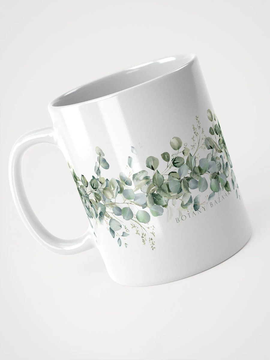 Eucalyptus Leaves White Ceramic Mug product image (6)
