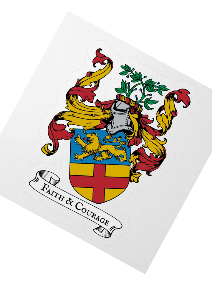 Faith & Courage Coat of Arms Sticker product image (2)