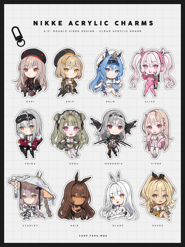 NIKKE Acrylic Charms product image (1)