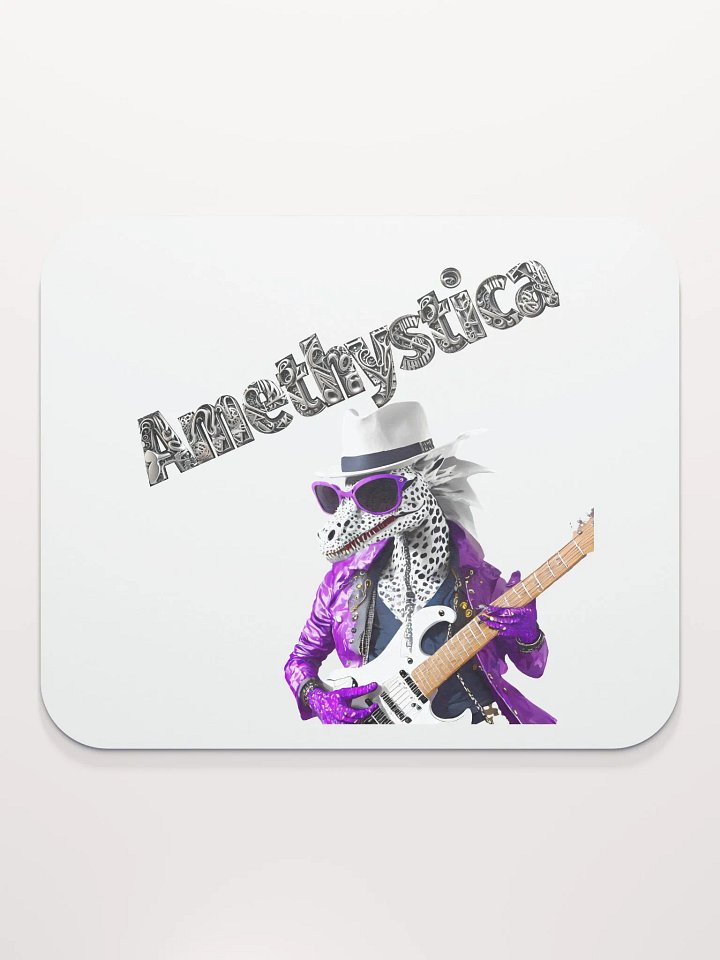 Classic Mouse Pad: Rock On Dragon with Guitar product image (2)
