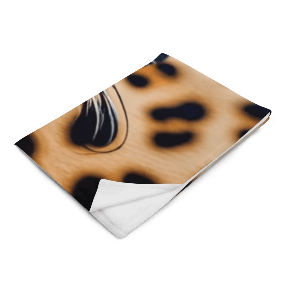 Big Cat 3D Leopard Print Design Throw Blanket product image (4)