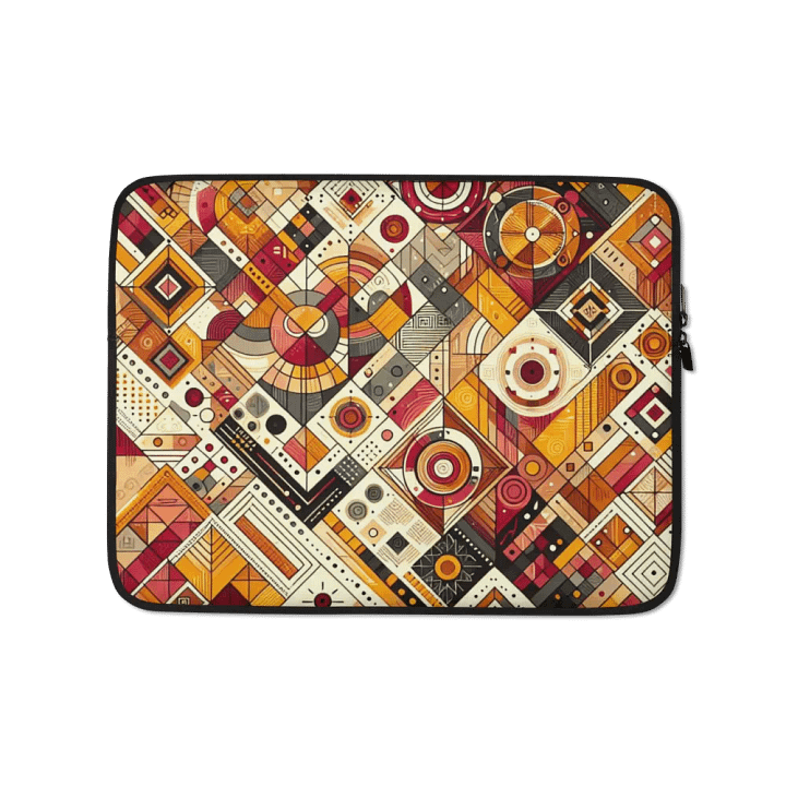 Retro Geometric Laptop Sleeve product image (1)