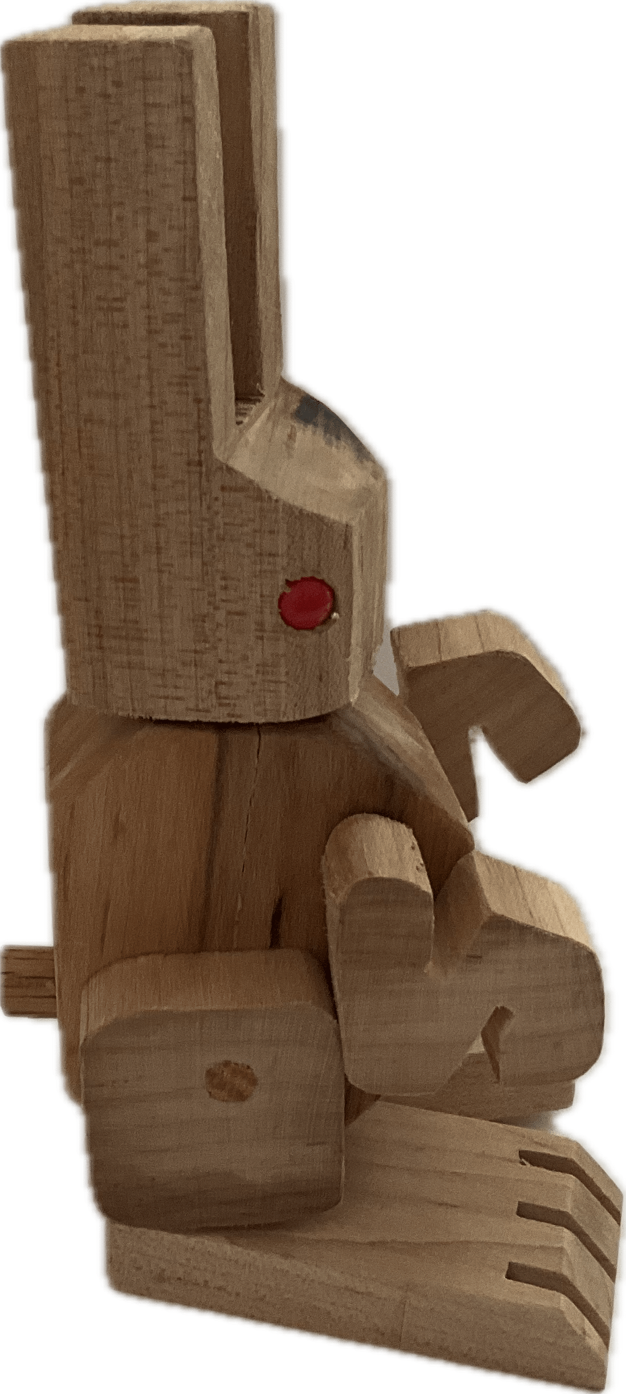 Wooden Bunny Figurines (6” x 2 1/4” x 3 1/4”) product image (3)