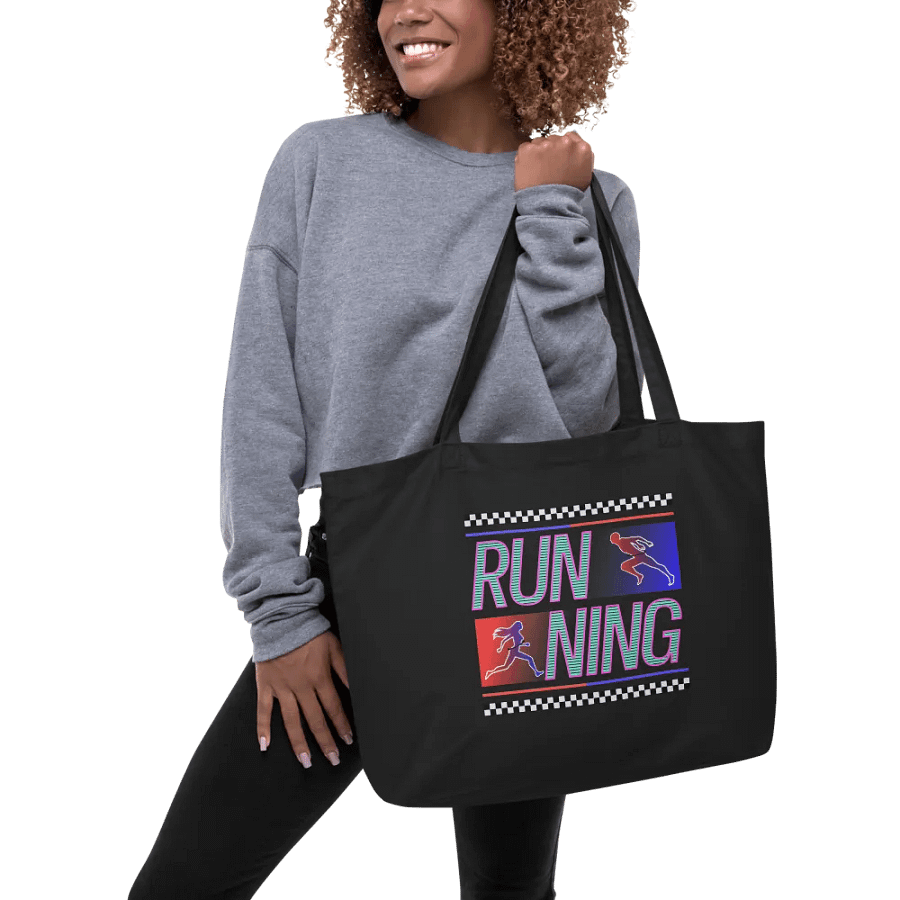Running Stripes Bold Figures Tote product image (3)