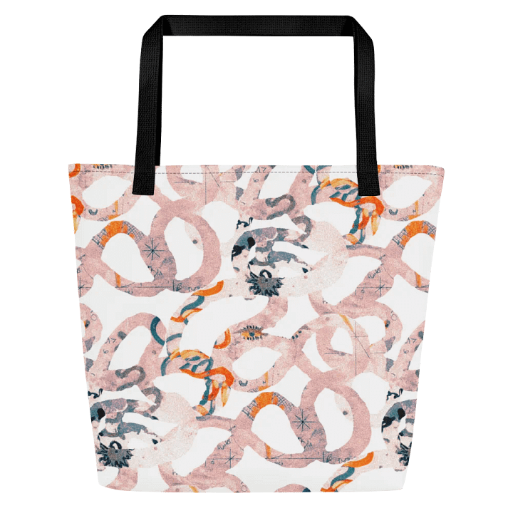 All-Over Print Large Tote Bag Kukulkán product image (1)