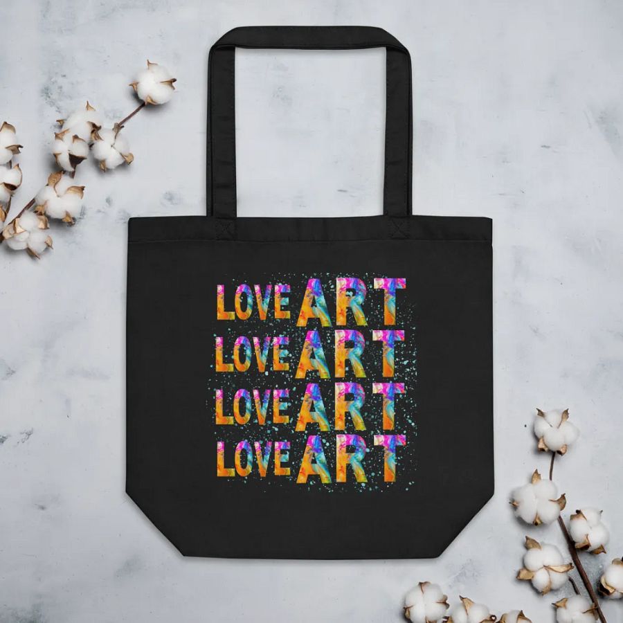 LOVE ART Vibrant Tote Bag for art students moms daughters friends art teachers product image (3)