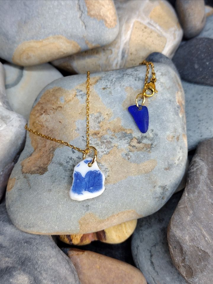 Sea glass necklace product image (2)