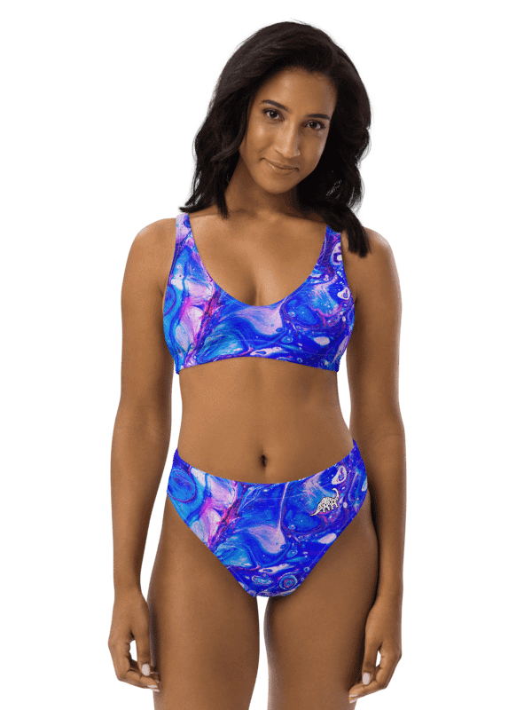 Bubblegum Fluid Acrylic High Waisted Bikini product image (2)