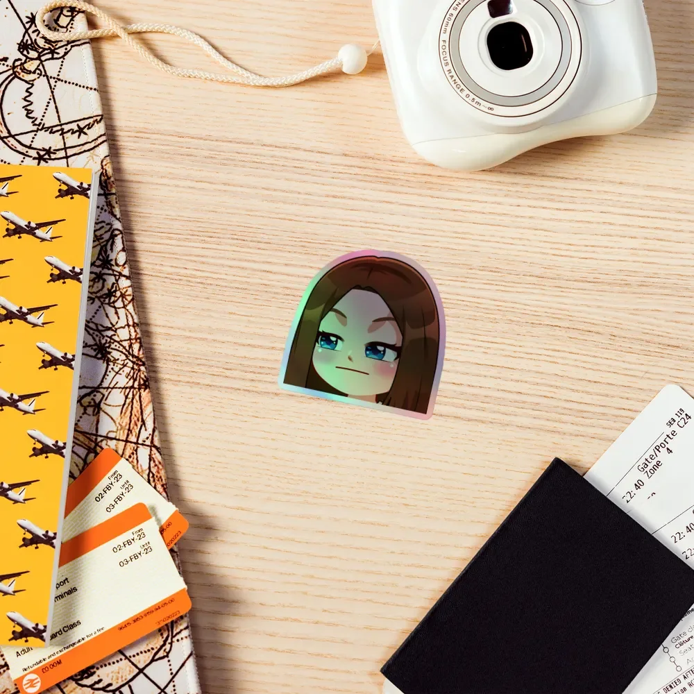 Hmmm Emote Holographic Sticker product image (5)