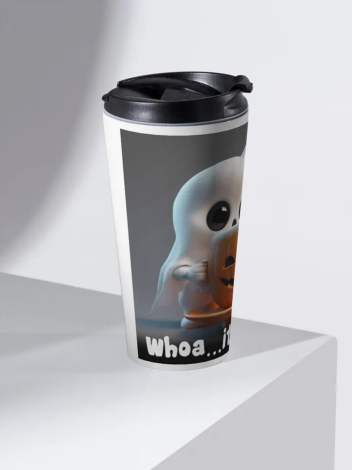 Spooky Coffee Ghost Stainless Steel Travel Mug product image (2)