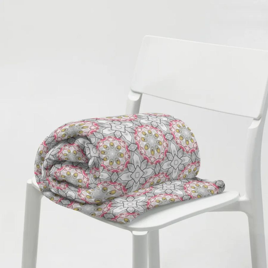 Serene Bird and Blossom Pattern Blanket product image (19)