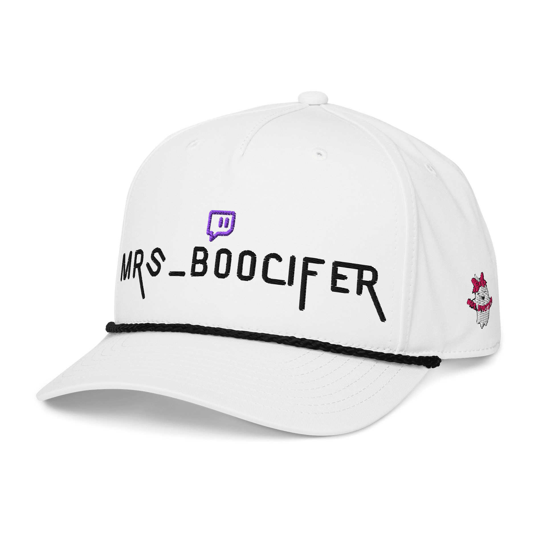 Mrs Boo Golf Hat -White/Black product image (2)
