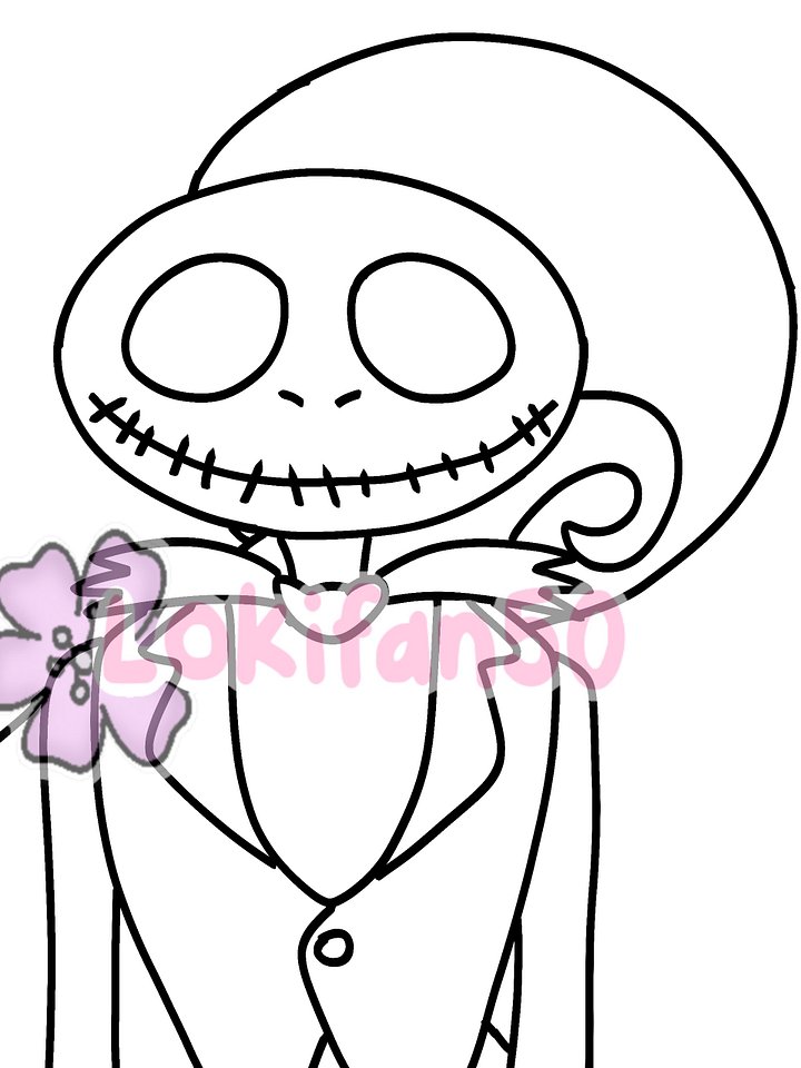 Jack skellington coloring page product image (1)