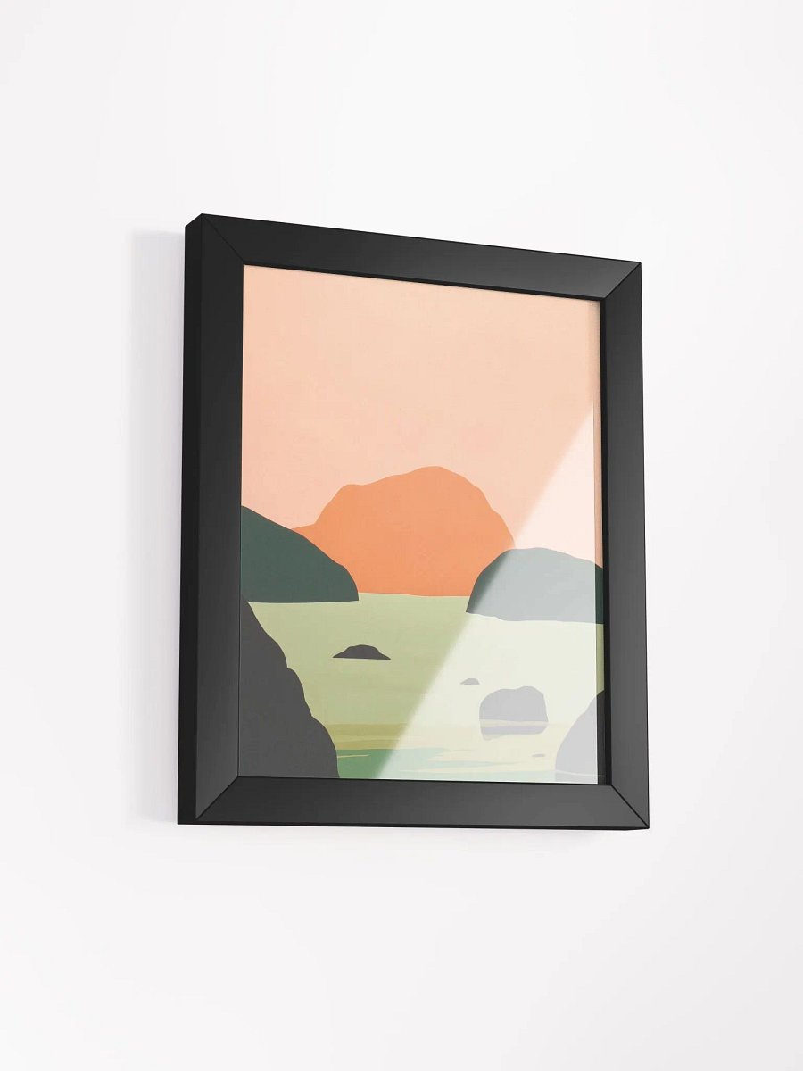 Framed Poster of a Minimal Sunset product image (2)